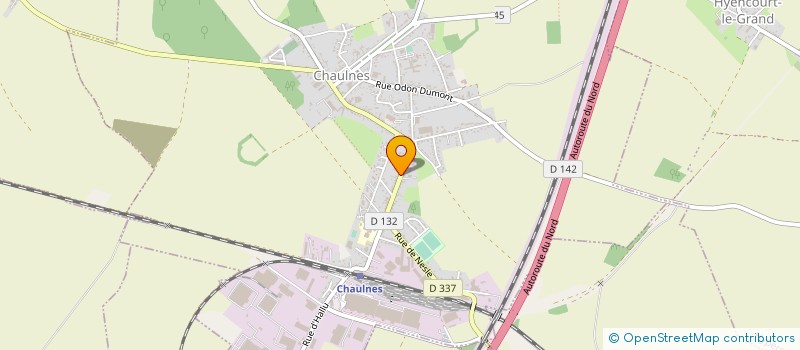 localisation de l'entreprise MILLAU  CHAULNES