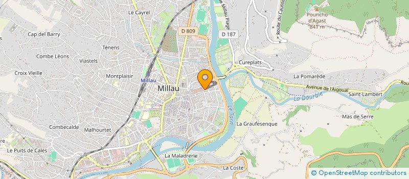 localisation de l'entreprise MILLAU ENSEIGNEMENT SUPERIEUR  MILLAU