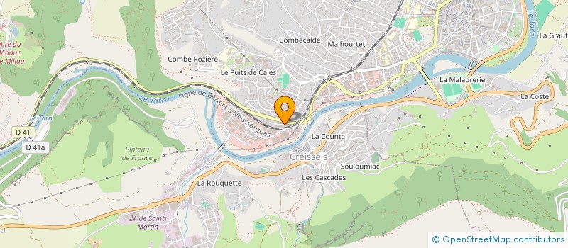 localisation de l'entreprise MILLAU MECANOGRAPHIE  MILLAU