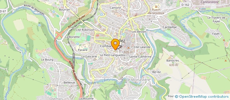 localisation de l'entreprise MILLAU SCI  RODEZ