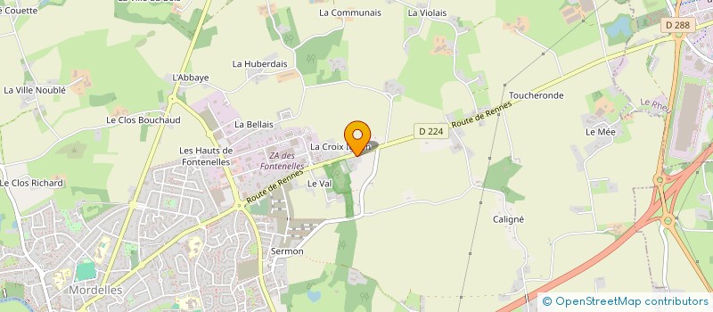 localisation de l'entreprise MILLE & 1 SERVICES  MORDELLES