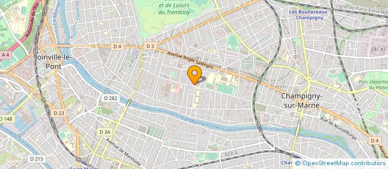 localisation de l'entreprise MILLE BAGUETTES à CHAMPIGNY-SUR-MARNE