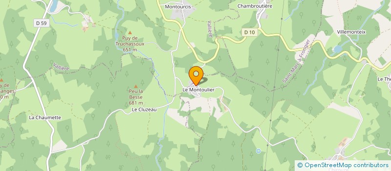localisation de l'entreprise MILLE BREBIS  SAINT-QUENTIN-LA-CHABANNE