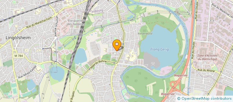 localisation de l'entreprise MILLE CHOSES  OSTWALD