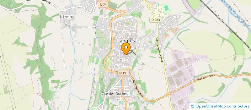 localisation de l'entreprise MILLE & CIMES à LANGRES