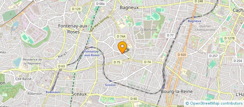 localisation de l'entreprise MILLE COEURS EN OR à FONTENAY-AUX-ROSES