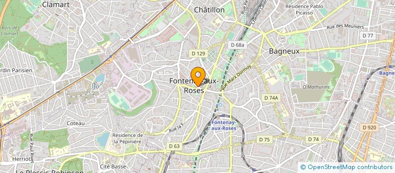 localisation de l'entreprise MILLE COULEURS à FONTENAY-AUX-ROSES