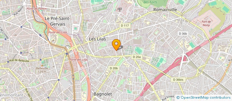 localisation de l'entreprise MILLE ET UN SEJOURS à BAGNOLET