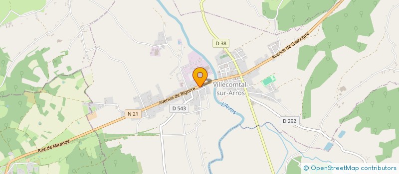 localisation de l'entreprise MILLE ET UN SERVICES à VILLECOMTAL-SUR-ARROS