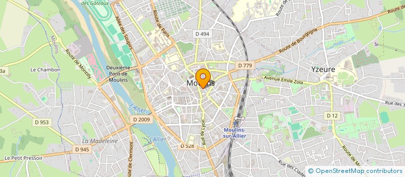 localisation de l'entreprise MILLE ET UN TISSUS à MOULINS