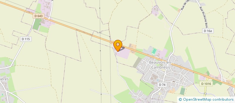 localisation de l'entreprise MILLE ET UN TRAVAUX  BEAUVOIS-EN-CAMBRESIS