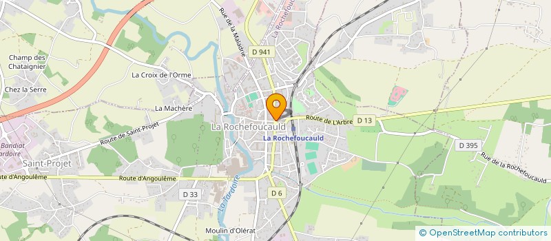 localisation de l'entreprise MILLE ET UN TRAVAUX DU BATIMENT  LA ROCHEFOUCAULD-EN-ANGOUMOIS