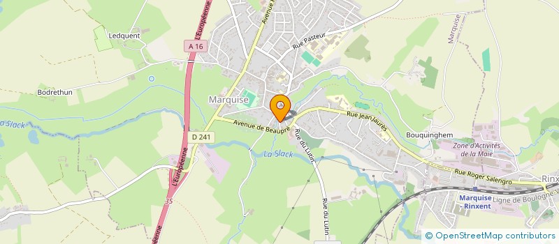 localisation de l'entreprise MILLE ET UN VOYAGES  FERQUES