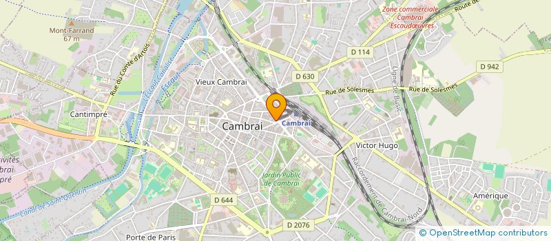 localisation de l'entreprise MILLE ET UNE à CAMBRAI