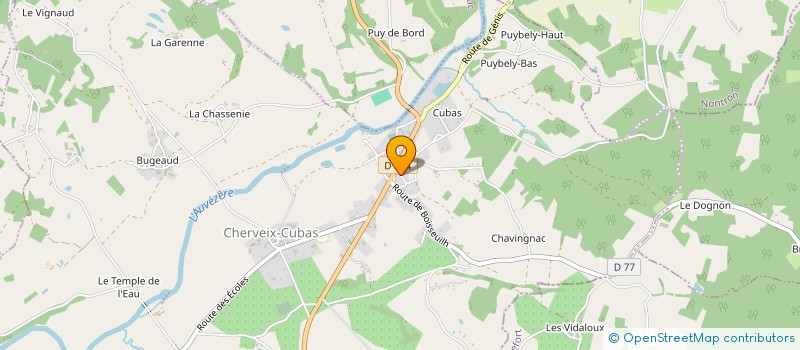 localisation de l'entreprise MILLE ET UNE ABEILLES à CHERVEIX-CUBAS