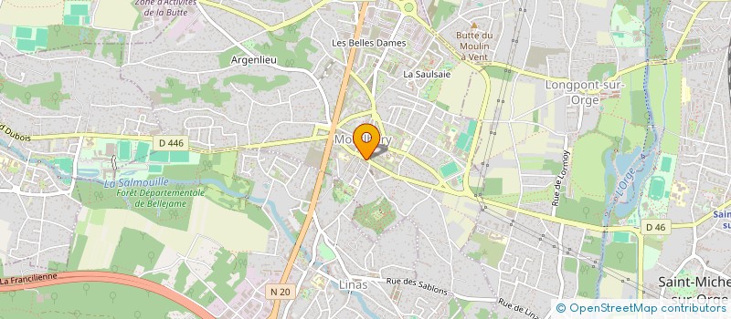 localisation de l'entreprise MILLE ET UNE BEAUTES  MONTLHERY