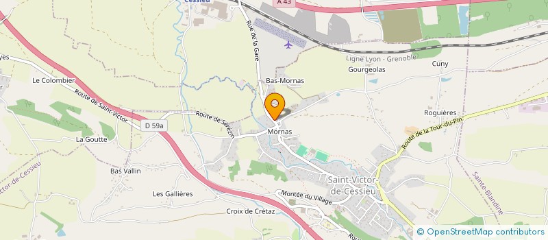 localisation de l'entreprise MILLE ET UNE BULLES à SAINT-VICTOR-DE-CESSIEU