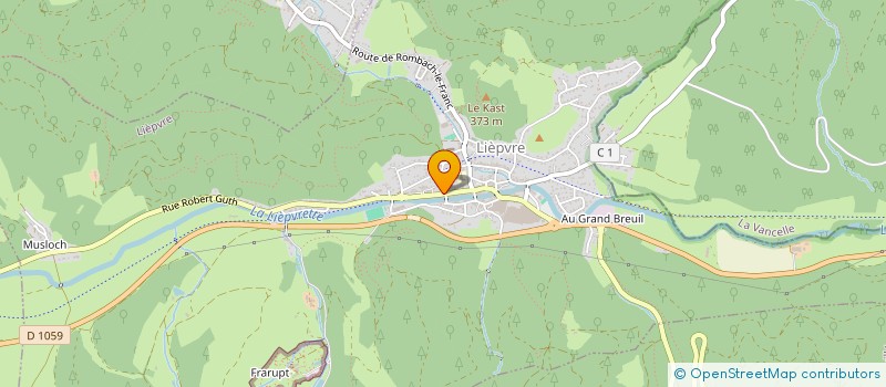 localisation de l'entreprise MILLE ET UNE COUPES  LIEPVRE