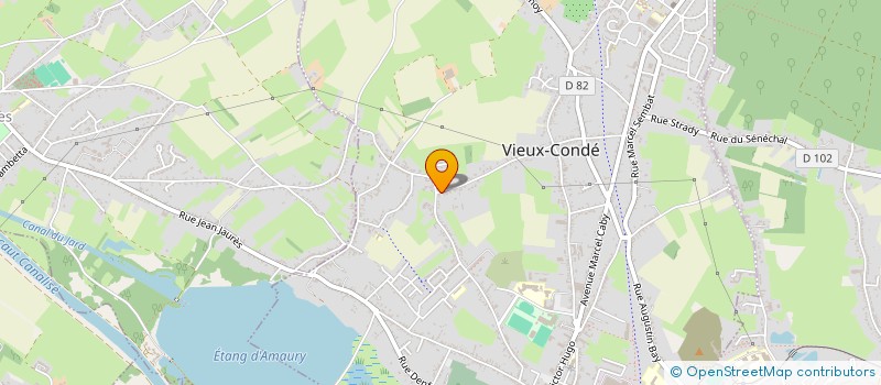 localisation de l'entreprise MILLE ET UNE CREATION  VIEUX-CONDE