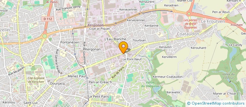 localisation de l'entreprise MILLE ET UNE CUISINES à BREST
