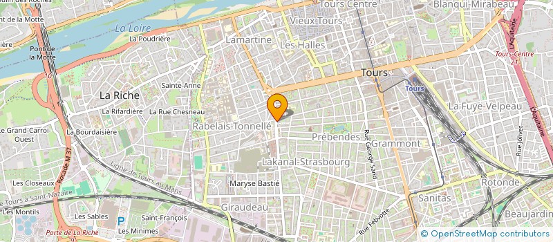 localisation de l'entreprise MILLE ET UNE CUISINES ET BAINS à TOURS