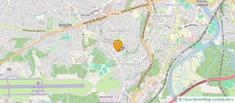 localisation de l'entreprise MILLE ET UNE ENCRES à ANGLET