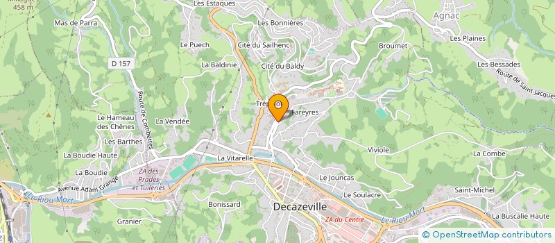 localisation de l'entreprise MILLE ET UNE EPICES  DECAZEVILLE