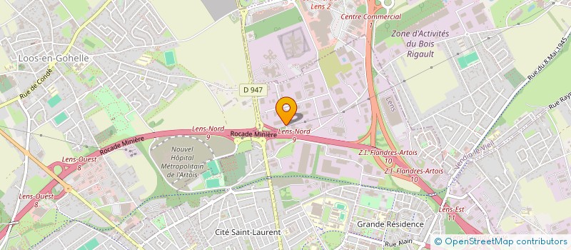 localisation de l'entreprise MILLE ET UNE FENETRES DES HAUTS DE FRANCE  LENS