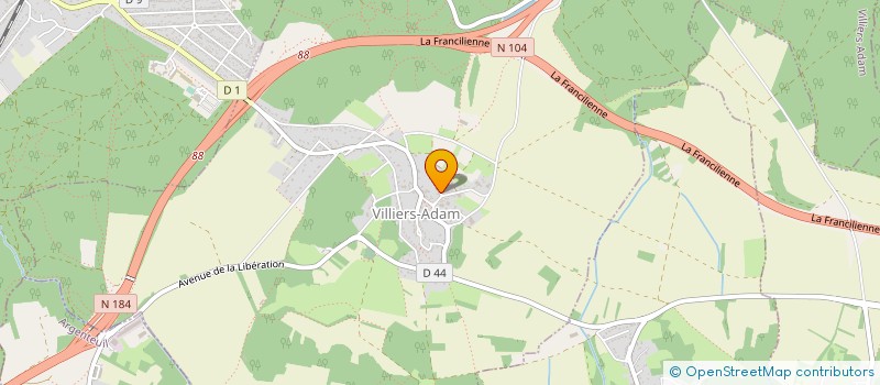 localisation de l'entreprise MILLE ET UNE FERMETURES  VILLIERS-ADAM