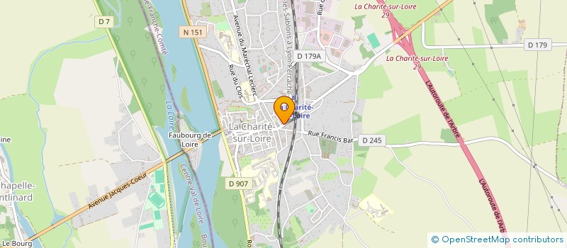 localisation de l'entreprise MILLE ET UNE FEUILLES à LA CHARITE-SUR-LOIRE