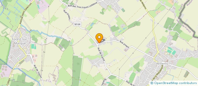 localisation de l'entreprise MILLE ET UNE FEUILLES  WILLEMS