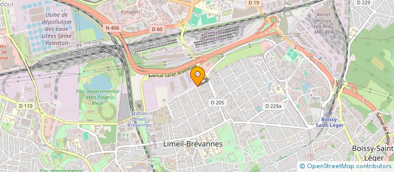 localisation de l'entreprise MILLE ET UNE FLEURS à LIMEIL-BREVANNES