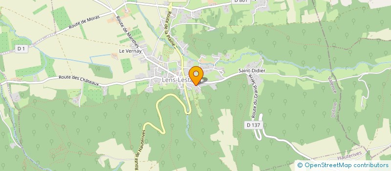 localisation de l'entreprise MILLE ET UNE NATURE  LENS-LESTANG