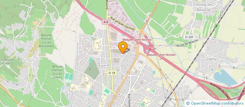 localisation de l'entreprise MILLE ET UNE PAGES à BEAUNE