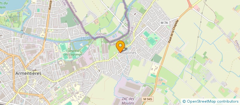 localisation de l'entreprise MILLE ET UNE PATTES  HOUPLINES