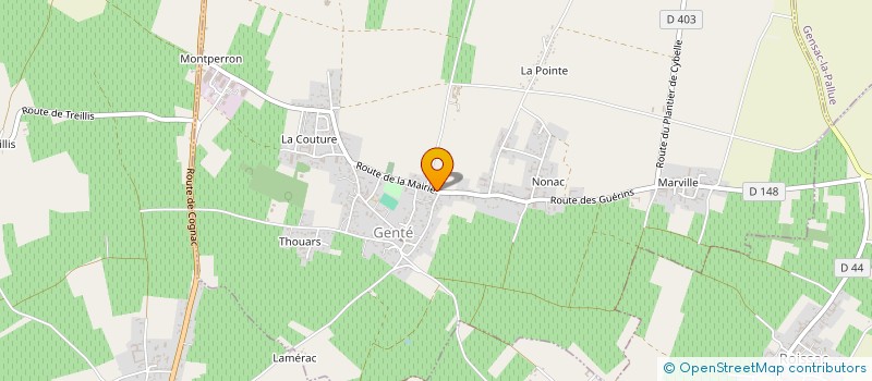 localisation de l'entreprise MILLE ET UNE PEPITES à COGNAC