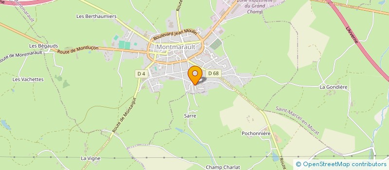 localisation de l'entreprise MILLE ET UNE PERLES  MONTMARAULT