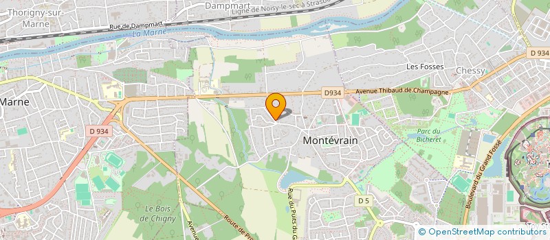 localisation de l'entreprise MILLE ET UNE PRESTATIONS  MONTEVRAIN