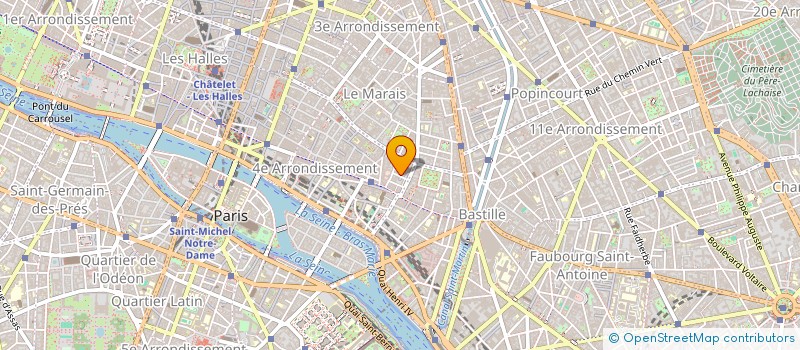 localisation de l'entreprise MILLE ET UNE ROSES à PARIS