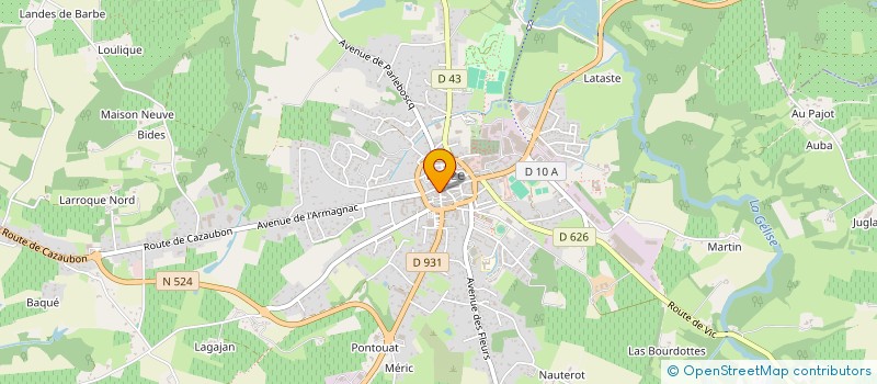 localisation de l'entreprise MILLE ET UNE SAVEURS à EAUZE