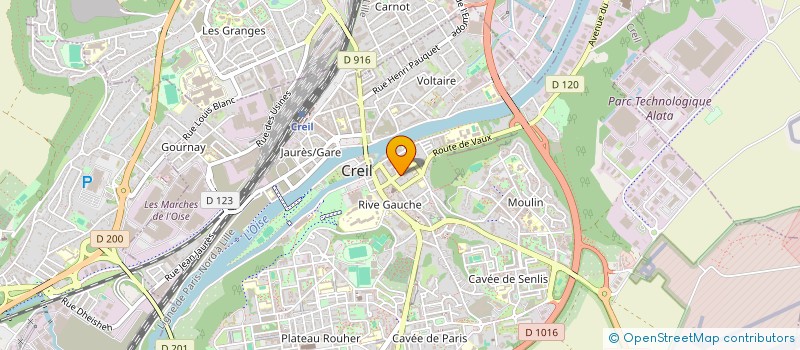 localisation de l'entreprise MILLE ET UNE SOIREES à CREIL