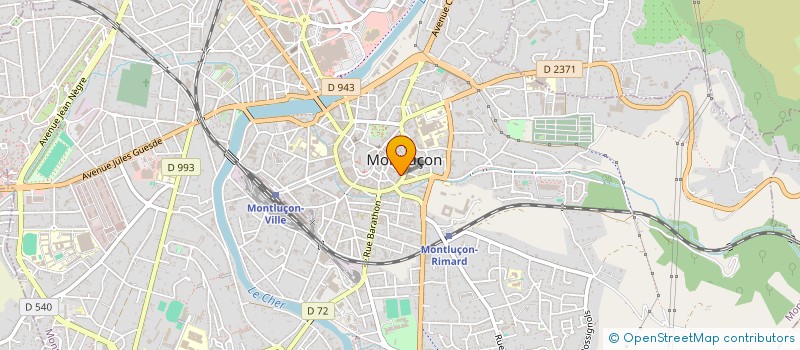 localisation de l'entreprise MILLE ET UNE TENDANCES à MONTLUCON