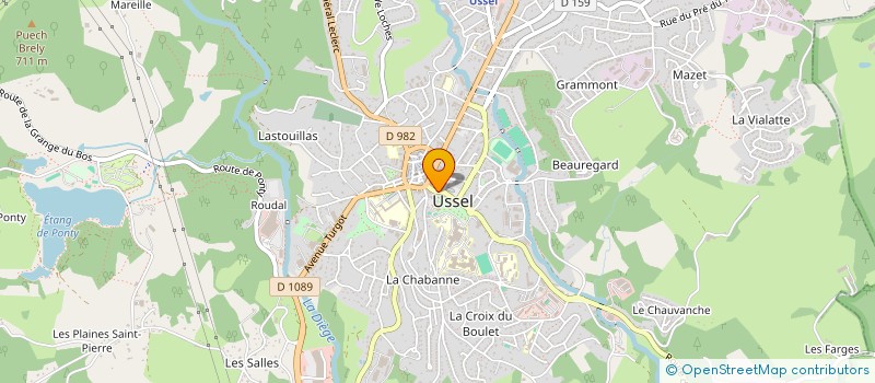 localisation de l'entreprise MILLE ET UNE VIGNES  USSEL