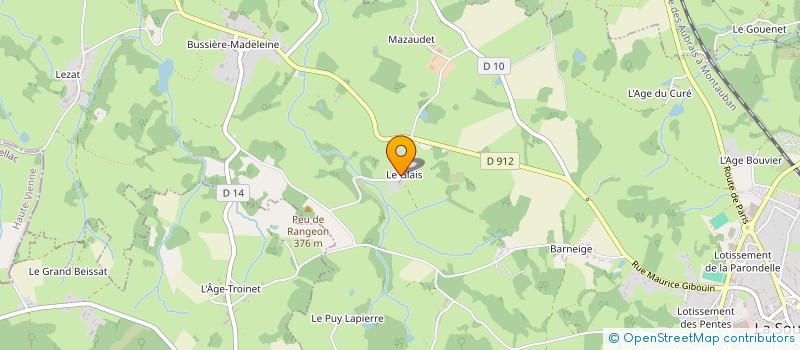 localisation de l'entreprise MILLE ET UNES LIBELLULES à LA SOUTERRAINE