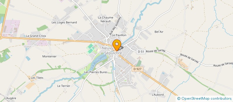 localisation de l'entreprise MILLE ETIQUETTES à NEUVY-SAINT-SEPULCHRE