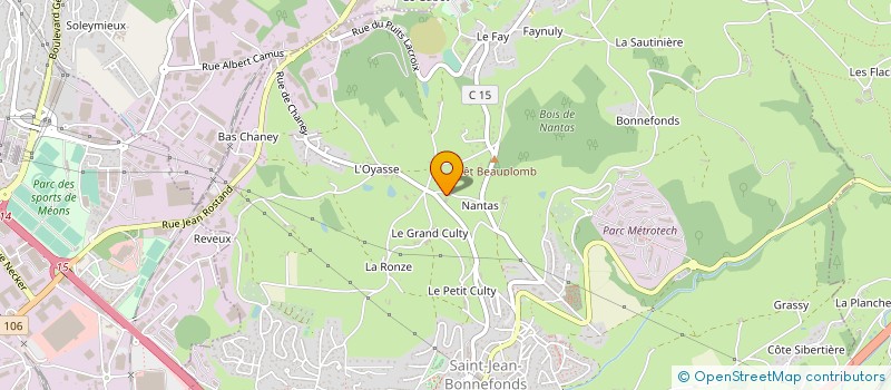 localisation de l'entreprise MILLE FEUILLE  SAINT-JEAN-BONNEFONDS