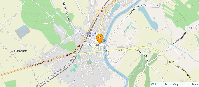 localisation de l'entreprise MILLE-FEUILLES ATELIER DE CREATION  LISLE-SUR-TARN