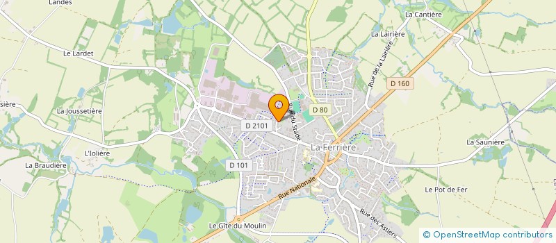 localisation de l'entreprise MILLE-GOULLES  LA FERRIERE