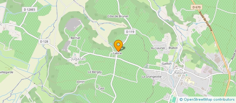 localisation de l'entreprise MILLE PATTES  JUGAZAN