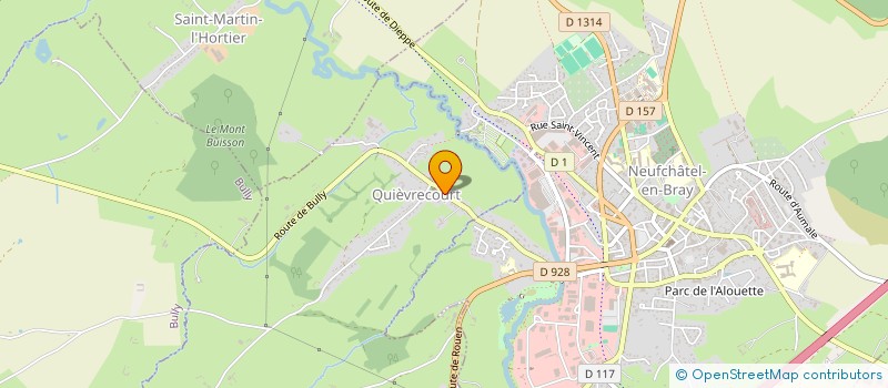 localisation de l'entreprise MILLE PATTES BRAYONNES  QUIEVRECOURT